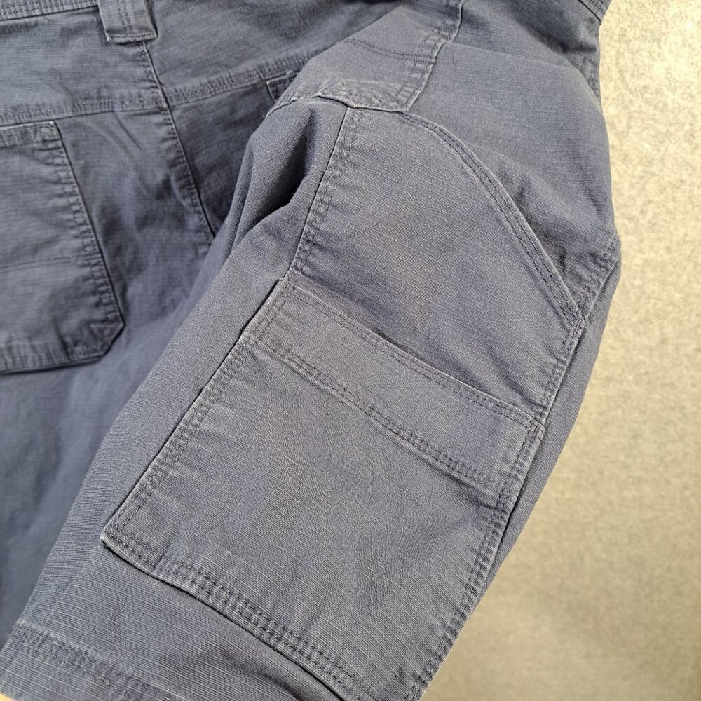 Weatherproof Shorts Mens 40-42"x9.5" Navy Blue Cotton Blend Cargo Stretch Hiking - Picture 7 of 11
